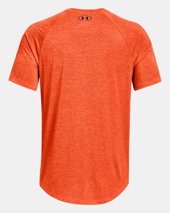 Men's UA Tech™ 2.0 Short Sleeve, Orange, pdpMainDesktop image number 5